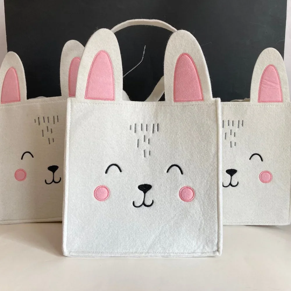 Paper Source Bunny Felt CRAFT Tote Bag, 10